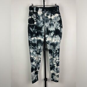 Young Fabulous‎ & Broke Reid Navy White Splatter Tie Dye Drawstring Joggers